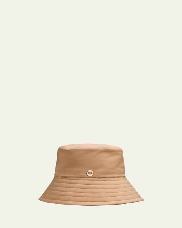 Zita Nylon Engraved Logo Bucket Hat